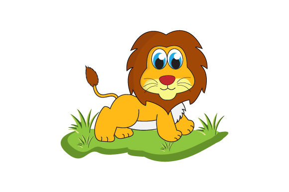 Adorable Lion Animal Cartoon: A Creative Asset for Playful Branding