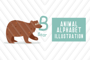 Animal Alphabet B for Bear: A Playful Typeface for Creative Projects