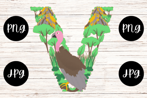 Animal Floral Alphabet V Letter: A Designer's Guide