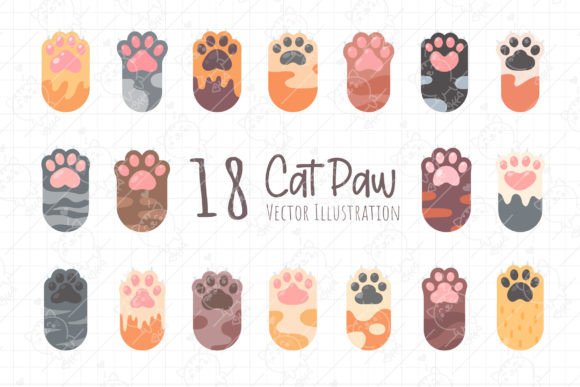 Cat Paw Clipart: Versatile Pet Animal Lover PNG