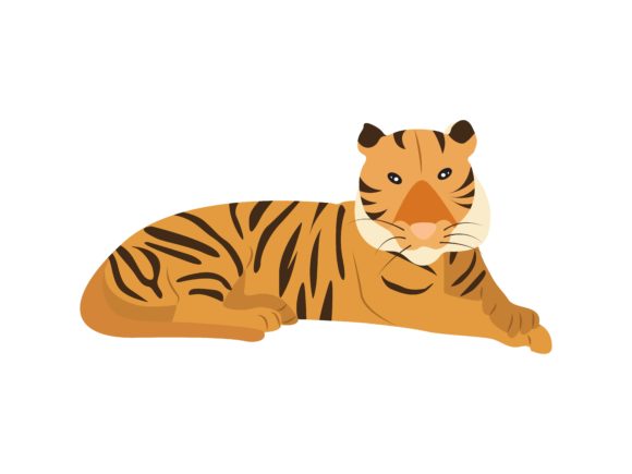 The Tiger Sitting Animal: A Design Asset for Every Project