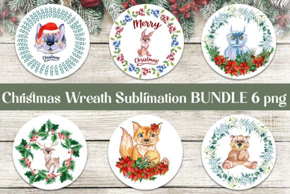 Watercolor Christmas Animal Clipart: Hand-Painted Festive Charm