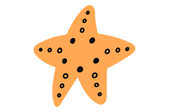 Yellow Starfish: Your New Favorite Cute Nautical Font